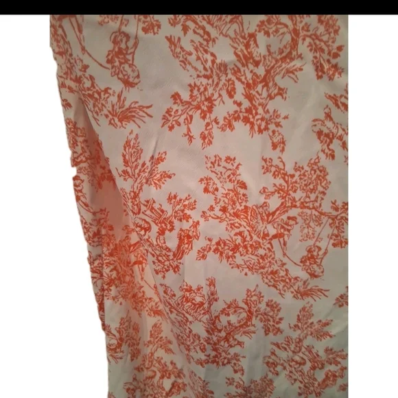 URBAN OUTFITERS Elegant  Floral Dress in White and Orange - Picture 6 of 9